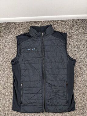 Rhoback Mens Quilted Vest Black Size Medium Performance **Logo**